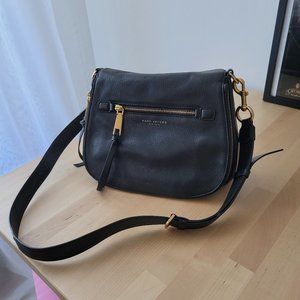 Marc Jacobs Recruit Leather Saddle Bag, Black